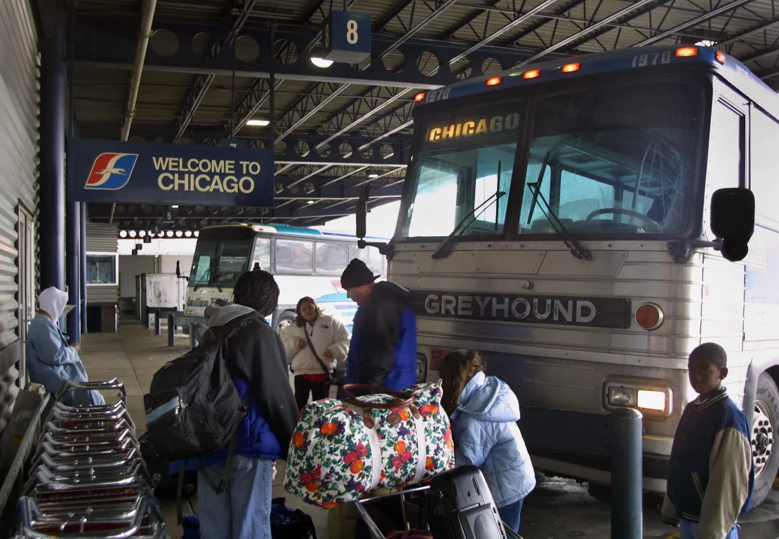 Nhà ga Greyhound ở Chicago vào năm 2021. Ảnh: Getty Images