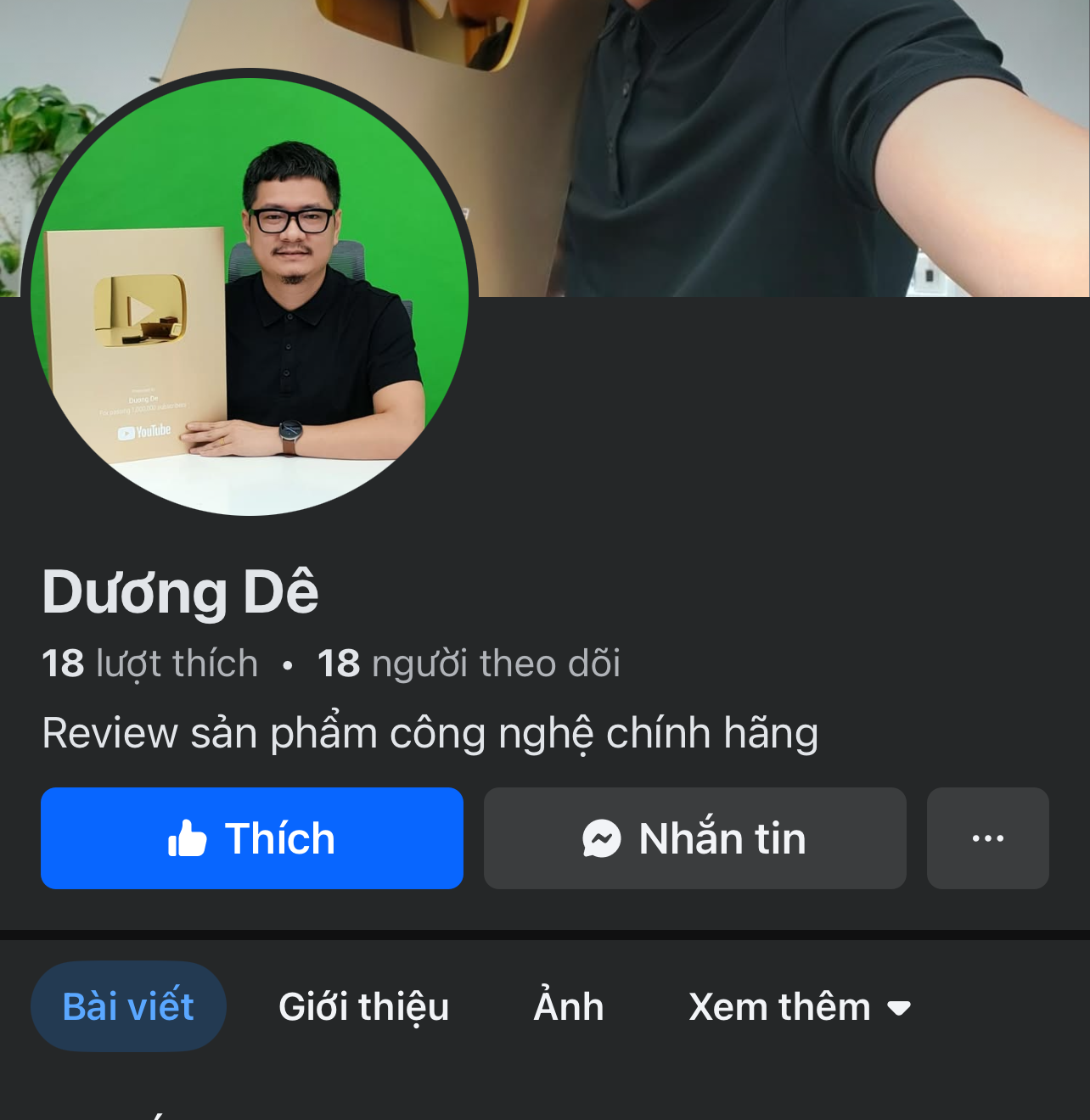 Một trong số các trang giả mạo reviewer Trương Ngọc Dương (nickname Dương Dê)