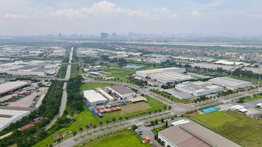 Một góc Khu công nghiệp Thăng Long (huyện Đông Anh). Ảnh: Hà Nội mới