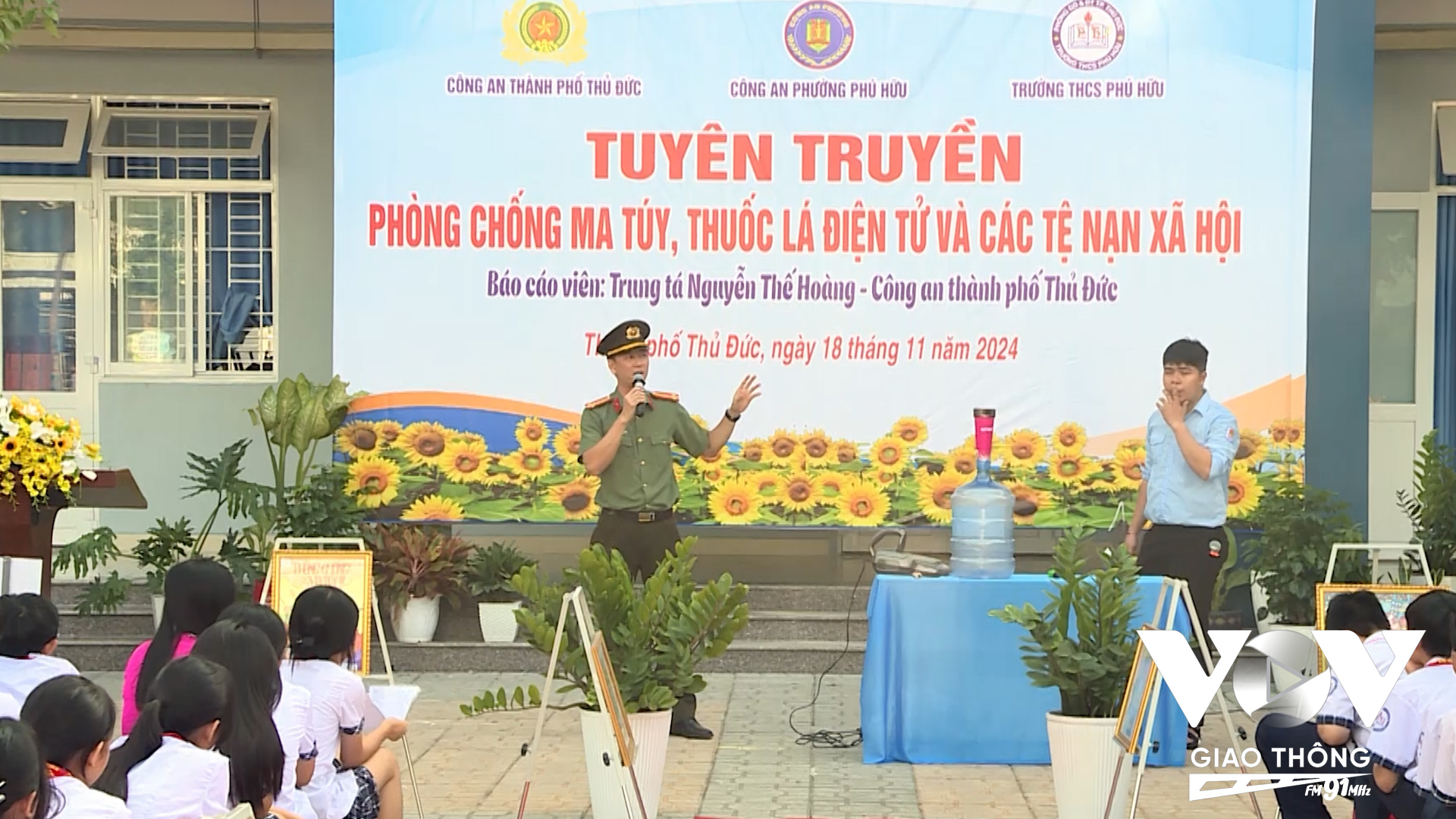 Công an TP. Thủ Đức phối hợp với các cơ sở giáo dục tổ chức tuyên truyền phòng, chống ma túy, thuốc lá điện tử và tệ nạn xã hội.