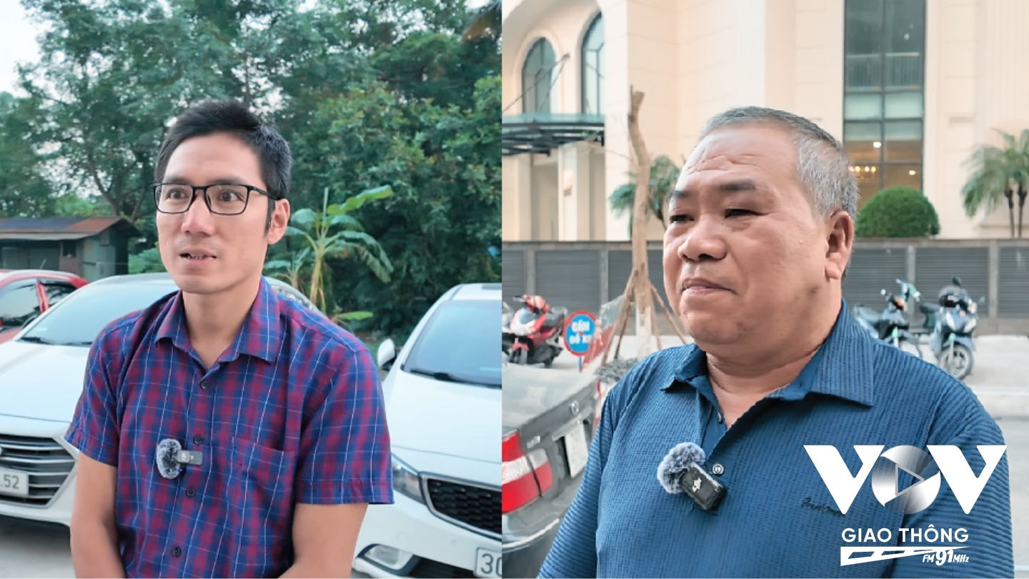 Ông Lê Quý Phi, Tổ trưởng tổ dân phố 36, ông Hoàng Tuyên, Tổ trưởng tổ dân phố 37 phường Mai Động kiến nghị thành phố sớm triển khai đường Minh Khai-Vĩnh Tuy-Yên Duyên đi qua chung cư Sunshine Garden