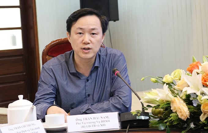 Ông Trần Hải Nam, Phó Cục trưởng Cục Tiền lương và Bảo hiểm xã hội (Ảnh: dangcongsan.vn)