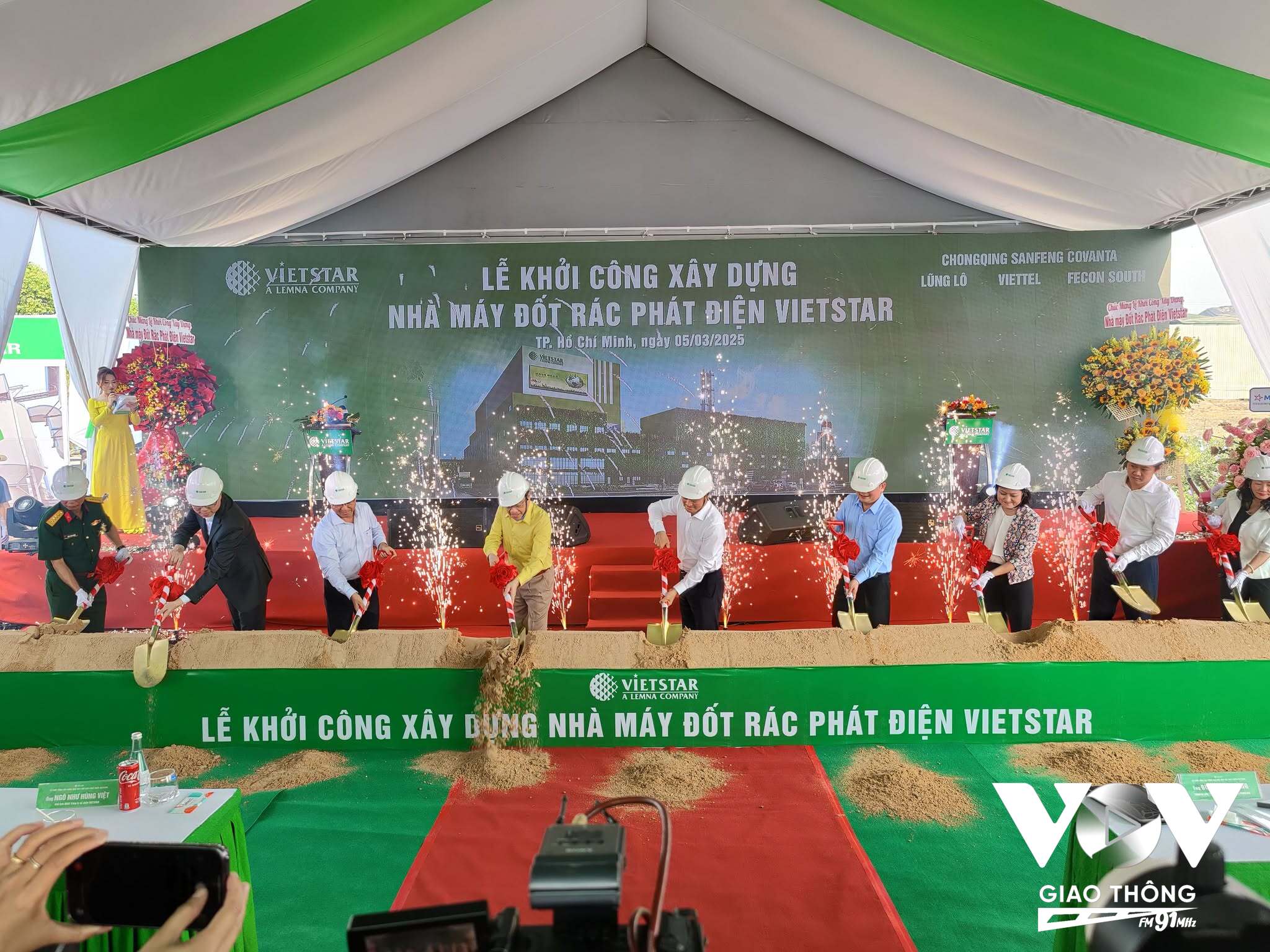 Sáng ngày 5/3, dự án Nhà máy Đốt Rác Phát Điện Vietstar đã chính thức được khởi công tại huyện Củ Chi, TP.HCM