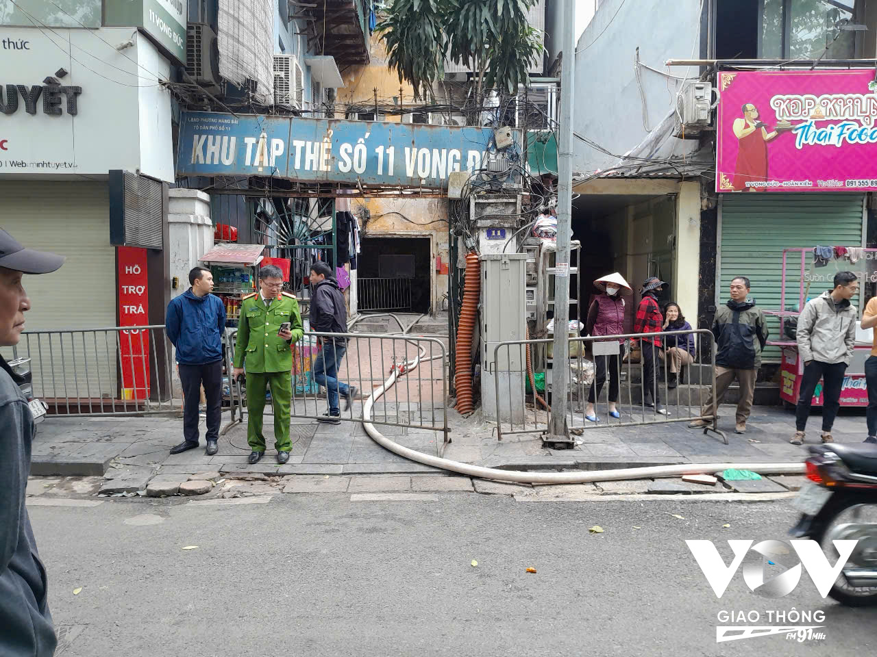 Vụ cháy xảy ra tại Khu tập thể số 11 Vọng Đức