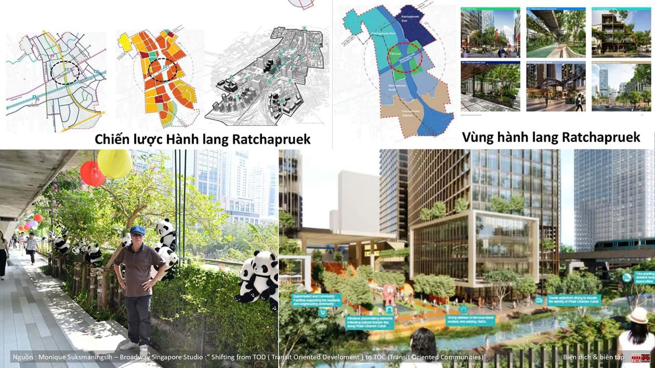 Bangkok, Thái Lan đang thực hiện tiến trình tái thiết đô thị rất sáng tạo từ lý thuyết đến thực tiễn (Ảnh - KTS Trần Huy Ánh)