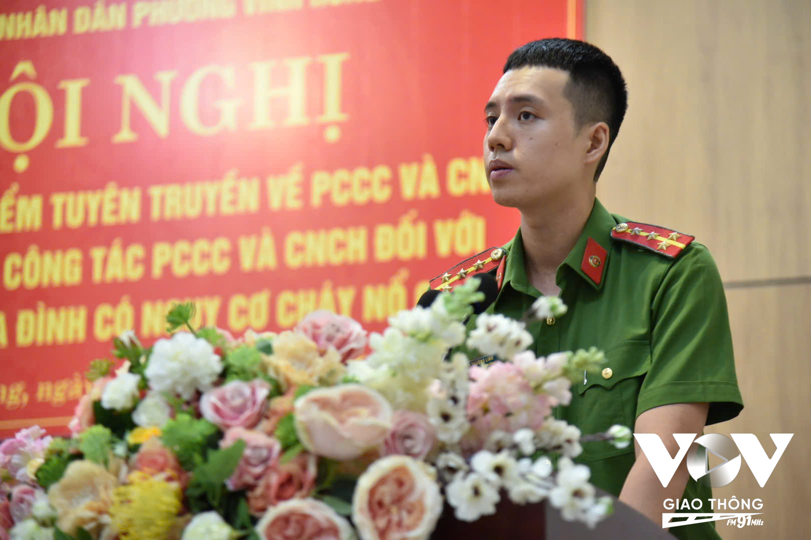 Đại úy An Trường Linh - Phó trưởng Công an phường Vĩnh Hưng