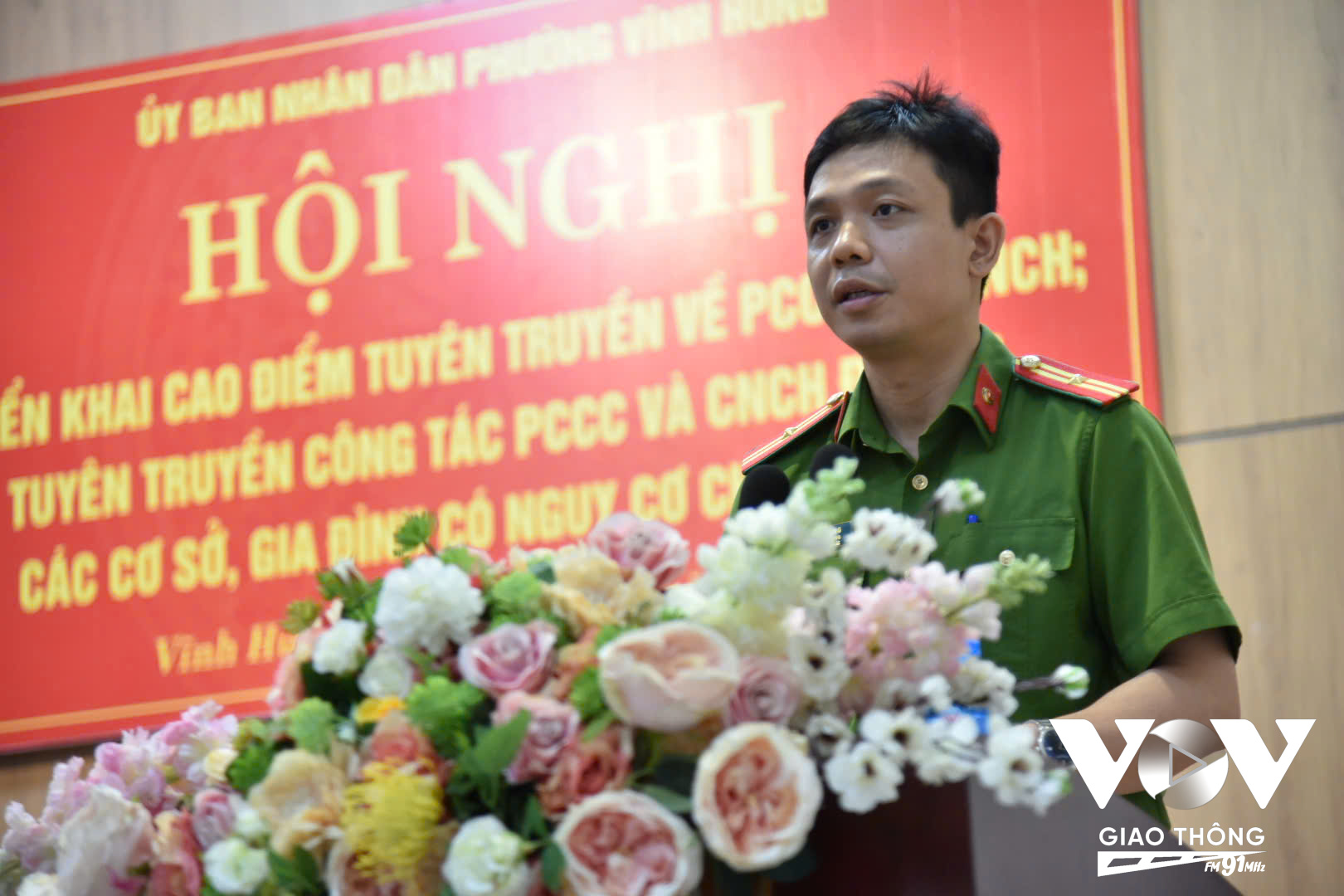 Thiếu tá Vũ Việt Dũng – Phó đội trưởng Đội tham mưu Phòng Cảnh sát PCCC&CNCH Công an Tp. Hà Nội