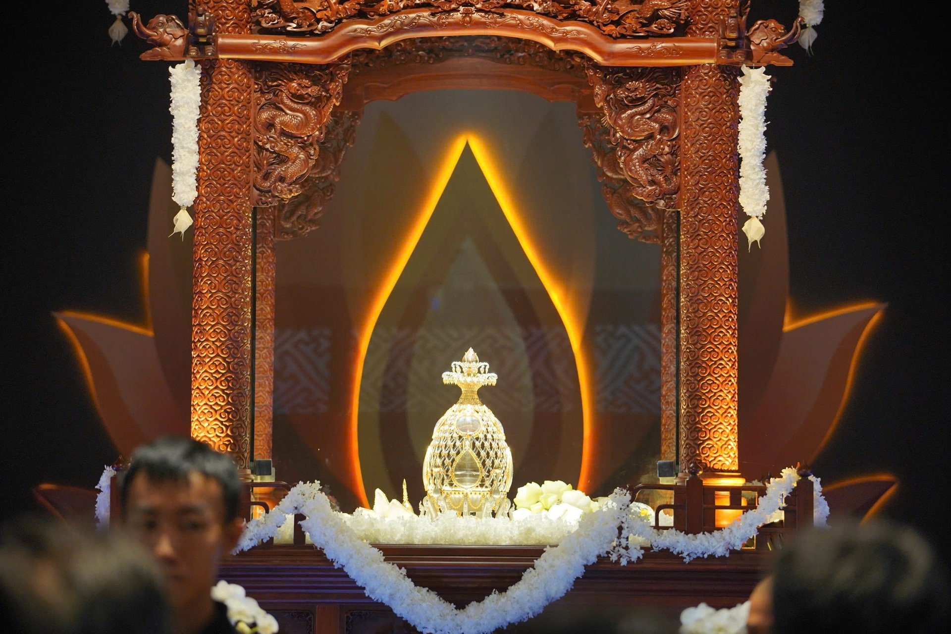 Lễ khai mở chiêm bái xá lợi Đức Phật Thích Ca Mâu Ni tại chùa Thanh Tâm (H.Bình Chánh, TP.HCM). Ảnh: Nguyễn Anh/Báo Thanh niên