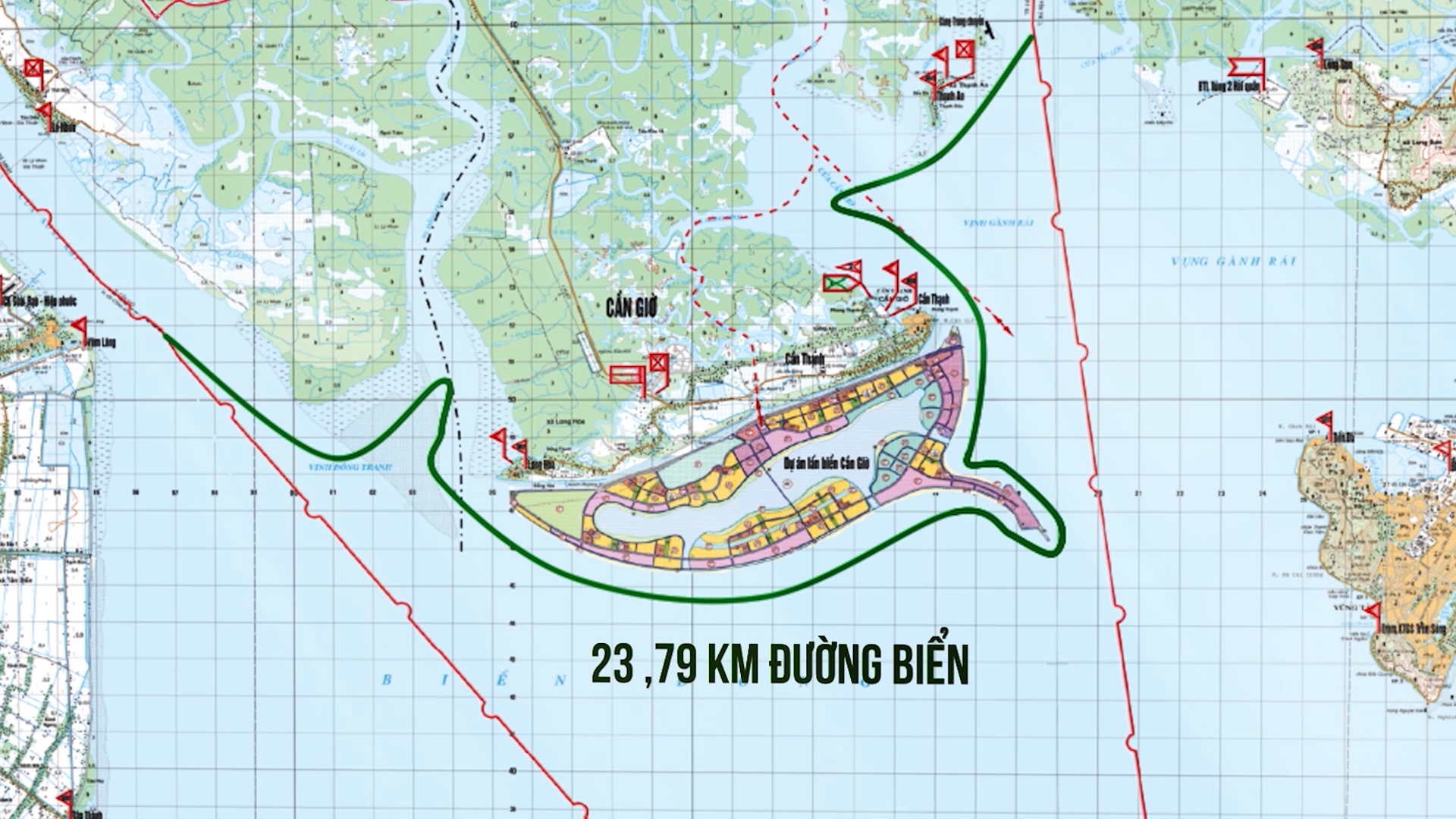 Bộ đội Biên phòng Thành phố Hồ Chí Minh được giao quản lý 23,79 km đường biển