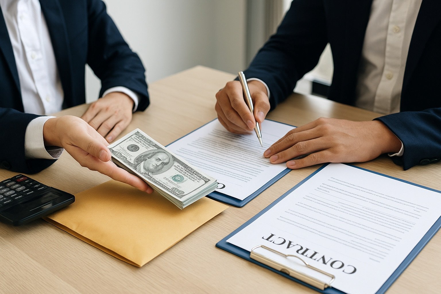 Một giao dịch, hai hợp đồng – thuế chỉ còn là hình thức (Ảnh minh họa: ChatGPT)
