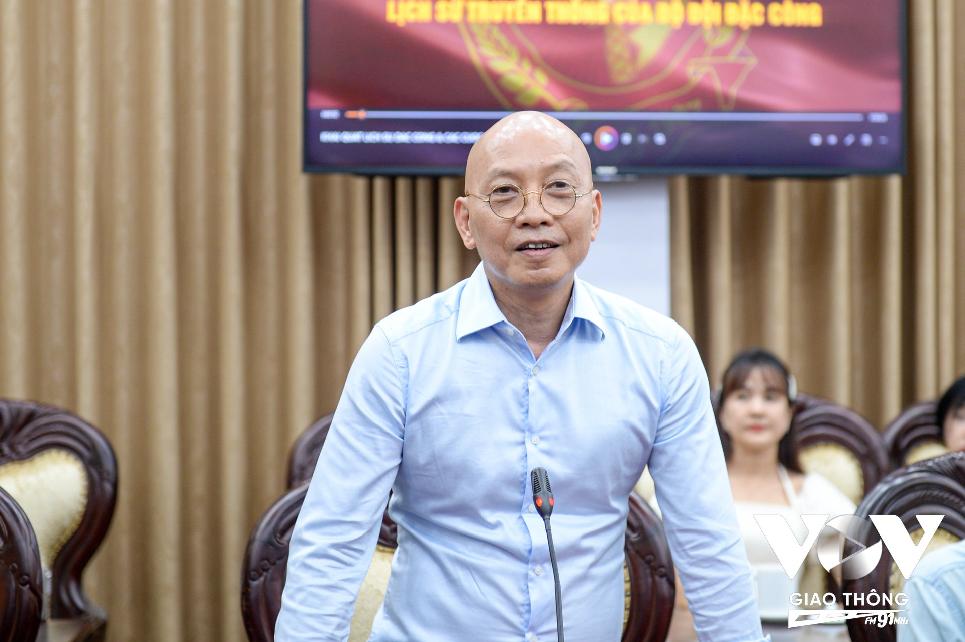 Nhà báo Trang Công Tiến – Trưởng Ban VOV Giao thông Quốc gia.