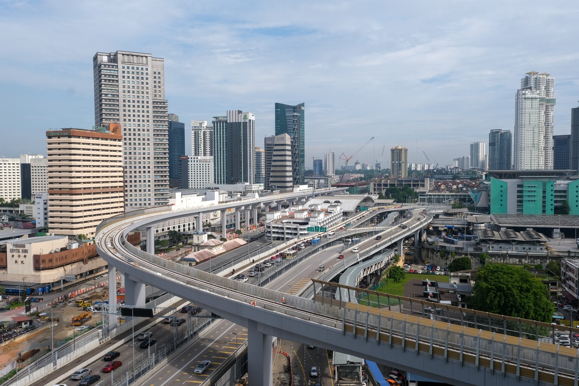 Một góc hệ thống giao thông tại Malaysia.
