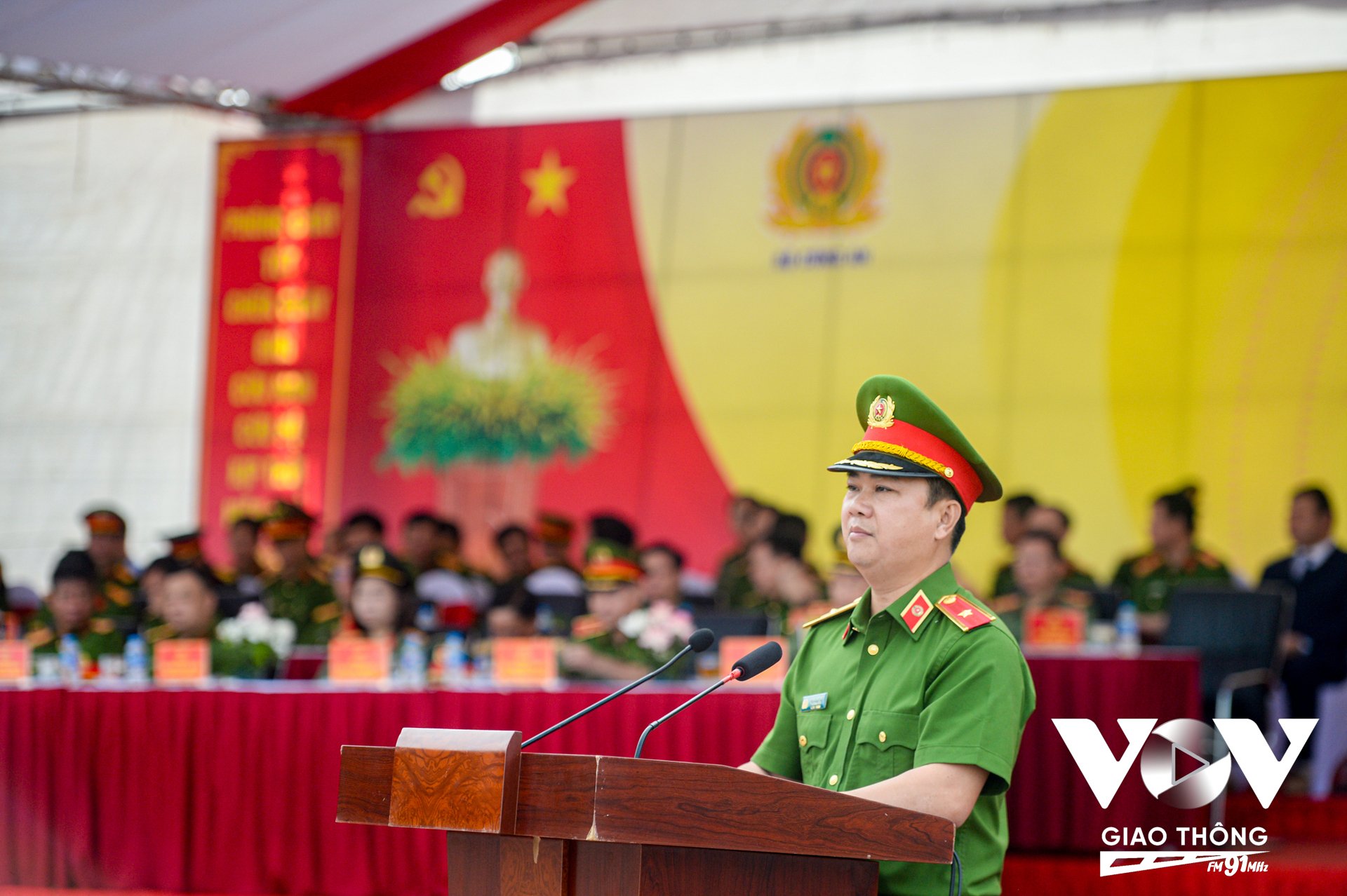 Thiếu tướng Dương Đức Hải - Phó Giám đốc Công an TP Hà Nội cho biết, Hội thi là dịp để lực lượng Cảnh sát PCCC&CNCH thể hiện bản lĩnh, tài năng, kỹ năng và lòng dũng cảm, vì nhân dân phục vụ.