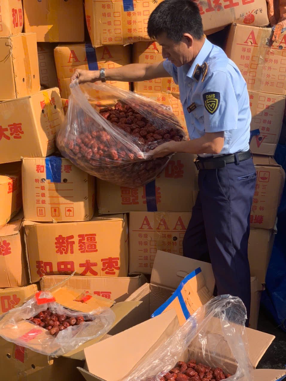 Toàn bộ số táo đỏ là hàng hóa nhập khẩu lưu thông trên thị trường không có hóa đơn, chứng từ theo quy định của pháp luật, hàng hóa không đảm bảo an toàn sử dụng, là hàng hóa nhập lậu.