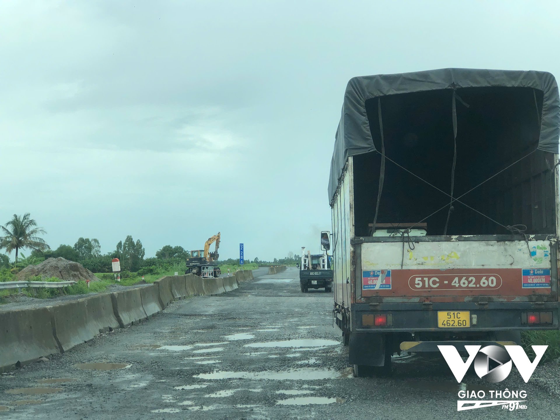 Ban Quản lý dự án cho biết thời tiết xấu, mưa nhiều đang là nguyên nhân chính cản trở dự án