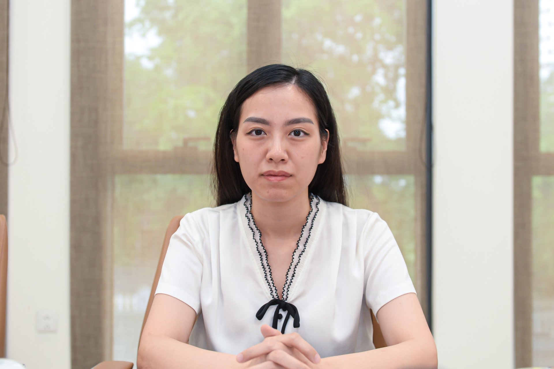 Bà Đỗ Thanh Hương - Hiệu trưởng Trường Tiểu học Marie Curie cơ sở Long Biên