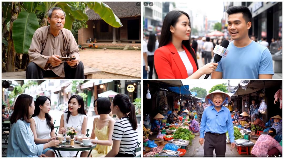 Bối cảnh, gương mặt, biểu cảm, giọng nói, thậm chí cả cái nhép miệng,… tất cả đều được AI dựng lên một cách hoàn hảo từ… hư vô