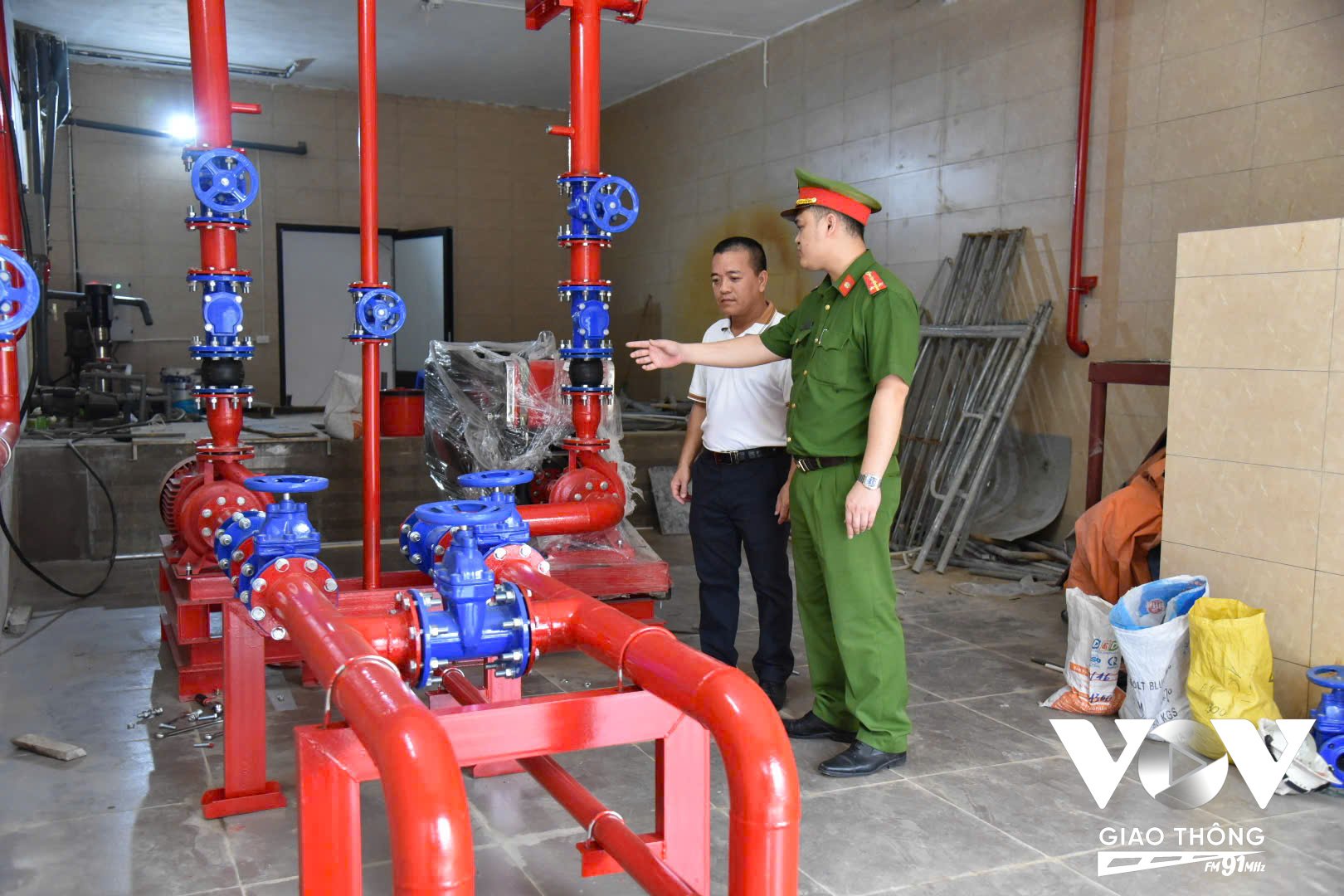 Một cơ sở cho thuê trọ tại xã Dân Hòa (huyện Thanh Oai) chủ động trang bị hệ thống báo cháy và chữa cháy tự động