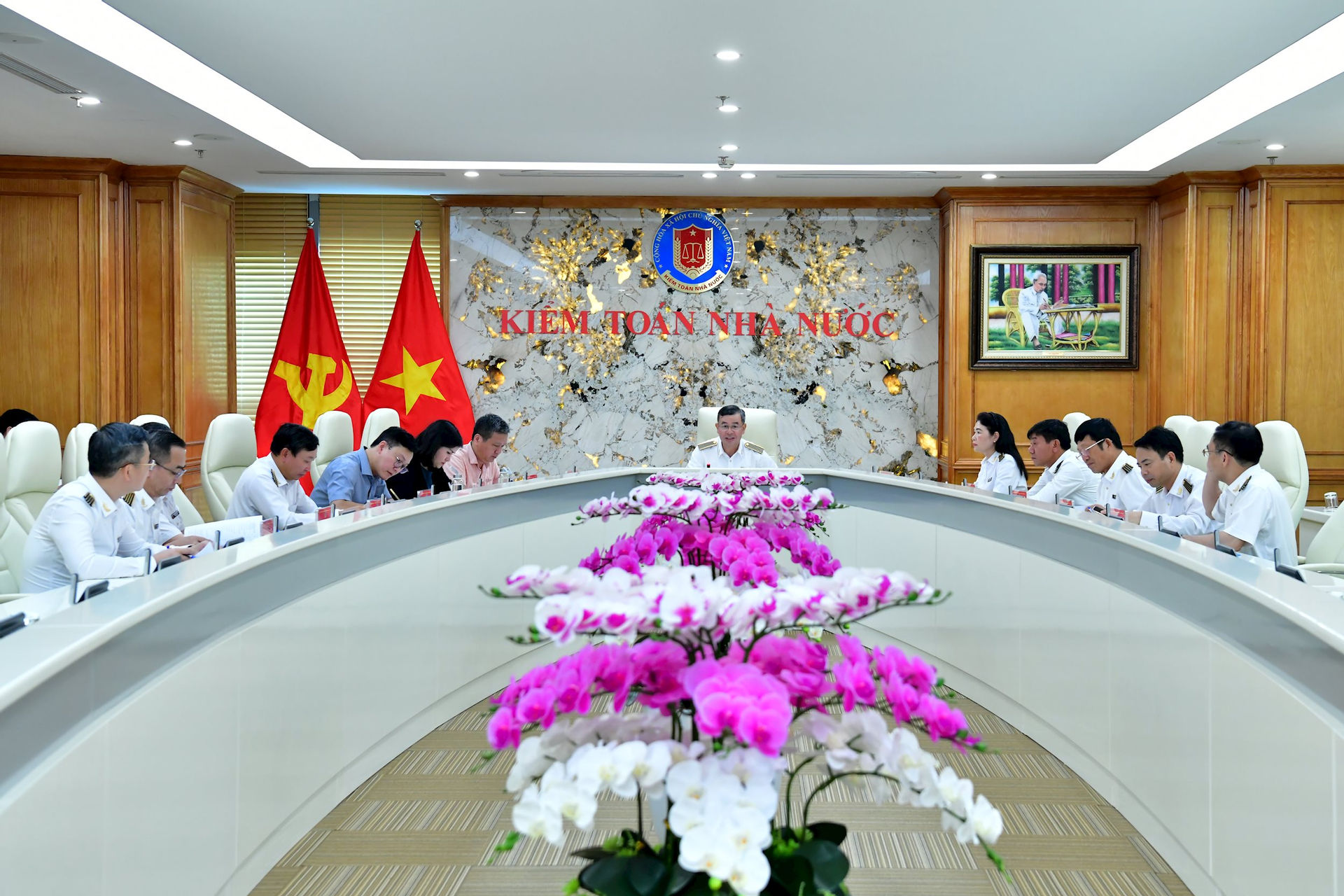 Phiên họp lần thứ Nhất, BTV Đảng ủy KTNN nhiệm kỳ 2025-2030. Ảnh: Báo Kiểm toán