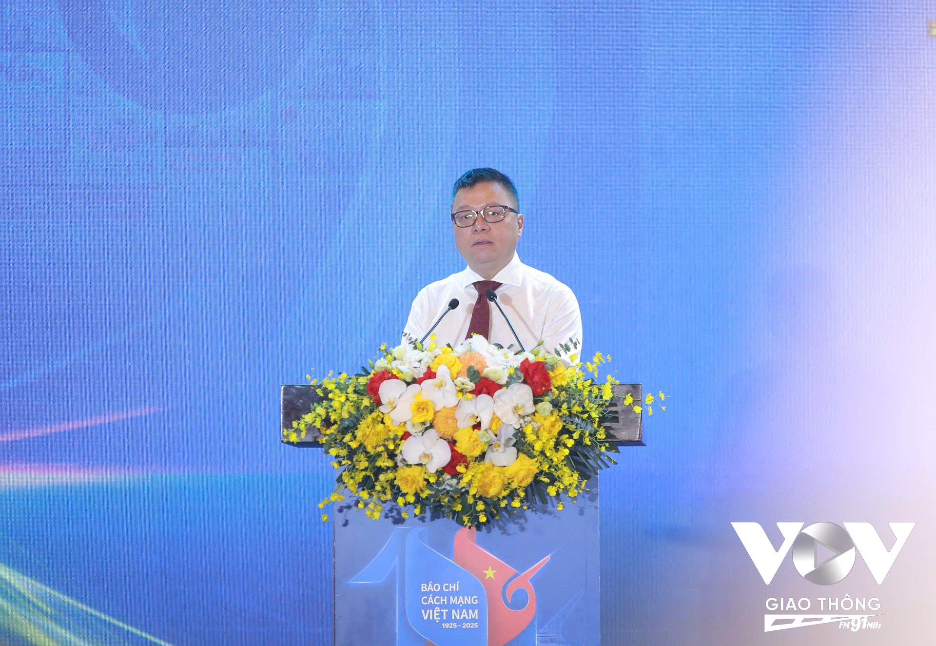 Ông Lê Quốc Minh - Ủy viên Trung ương Đảng, Tổng Biên tập Báo Nhân Dân, Phó Trưởng Ban Tuyên giáo và Dân vận Trung ương, Chủ tịch Hội Nhà báo Việt Nam, Trưởng Ban Chỉ đạo Hội Báo toàn quốc 2025