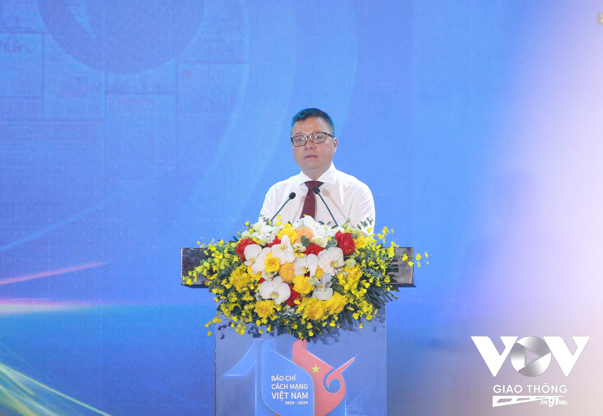 Ông Lê Quốc Minh - Ủy viên Trung ương Đảng, Tổng Biên tập Báo Nhân Dân, Phó Trưởng Ban Tuyên giáo và Dân vận Trung ương, Chủ tịch Hội Nhà báo Việt Nam, Trưởng Ban Chỉ đạo Hội Báo toàn quốc 2025