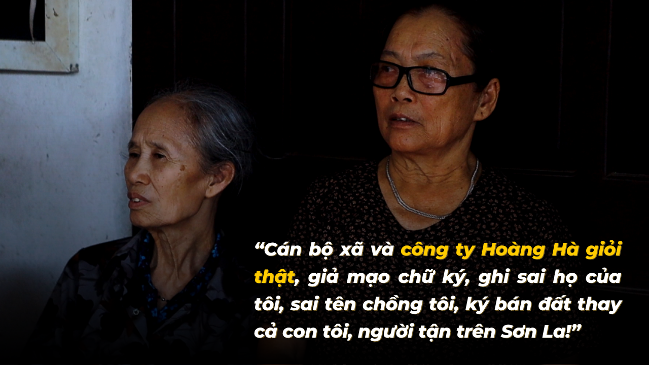 Bà Phạm Thị Sửu nhiều lần làm việc với công an xã, công an huyện, đều cam đoan chịu trách nhiệm trước pháp luật về đơn tố giác của mình. Gia đình bà không chuyển nhượng, thỏa thuận cho thuê đất vẫn còn bản gốc