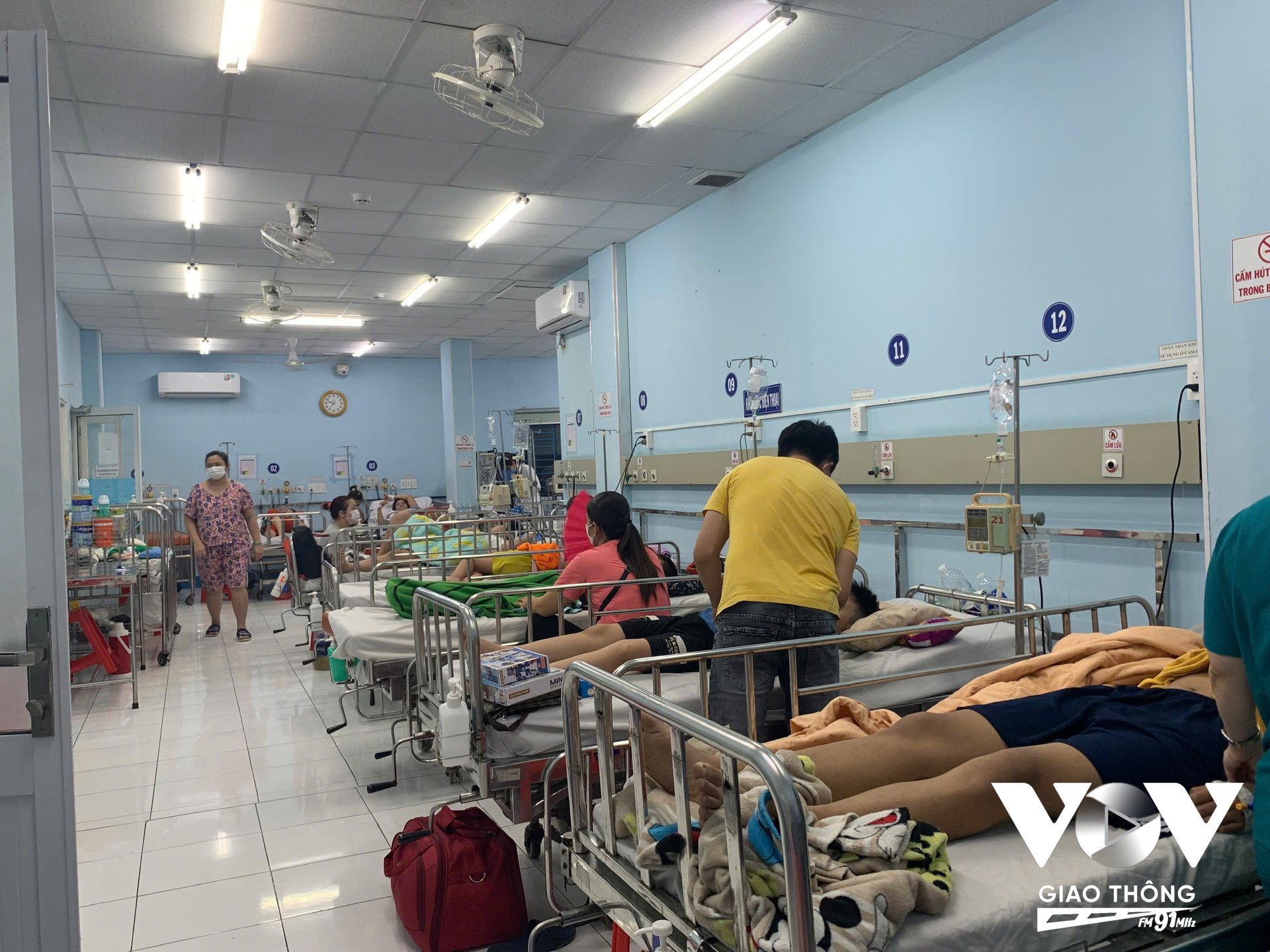 Căn phòng điều trị ngoại trú tại khoa Sốt xuất huyết tại BV Nhi đồng 1, TP.HCM