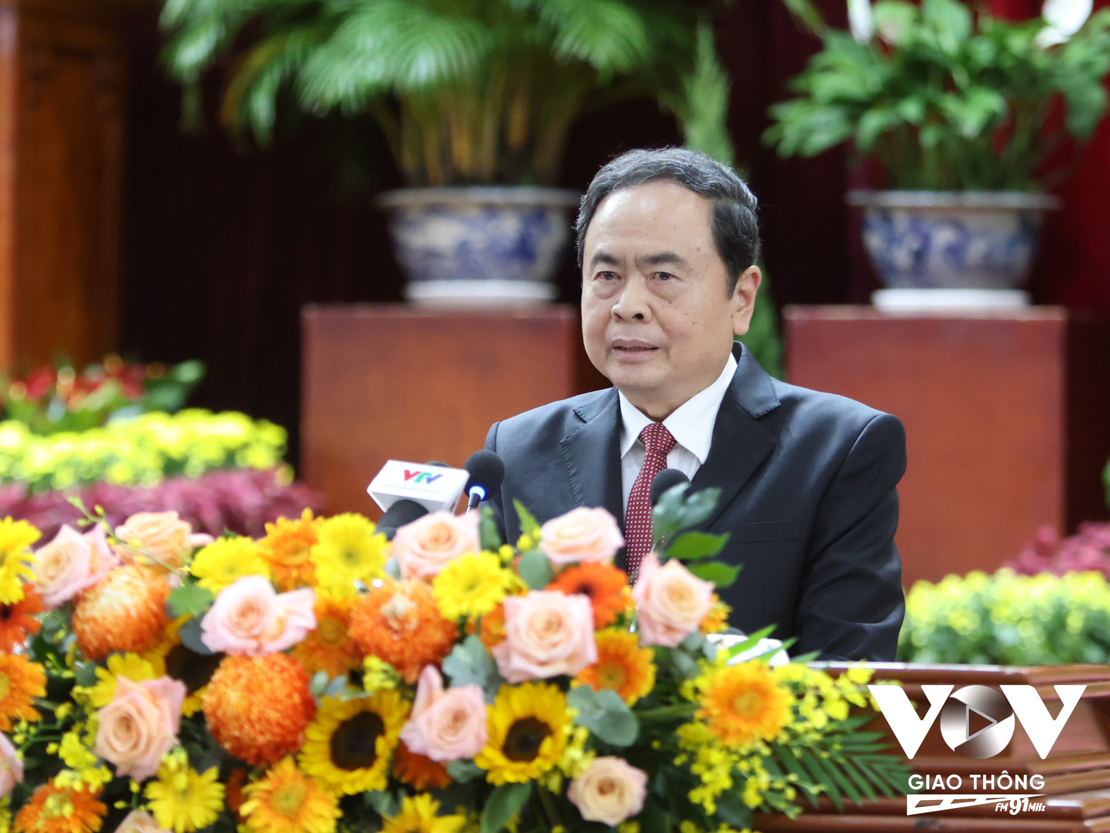 Chủ tịch Quốc hội Trần Thanh Mẫn dự và phát biểu chỉ đạo Lễ công bố các Nghị quyết, Quyết định của Trung ương và địa phương về sáp nhập đơn vị hành chính cấp tỉnh, cấp xã tại thành phố Cần Thơ.