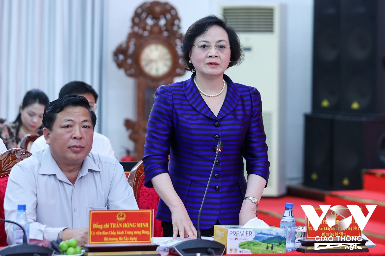 Bộ trưởng Bộ Nội vụ Phạm Thị Thanh Trà báo cáo kết quả sau 2 tuần thực hiện mô hình chính quyền địa phương 02 cấp