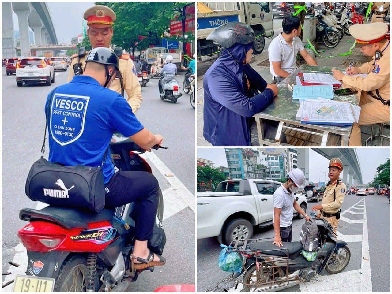 Nhiều trường hợp vi phạm bị phát hiện, xử lý trong sáng 31/7.
