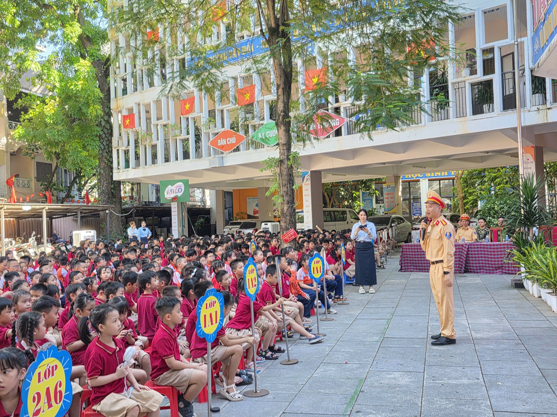 Buôi tuyên truyền diễn ra vào sáng 25/5 tại trường tiểu học An Dương