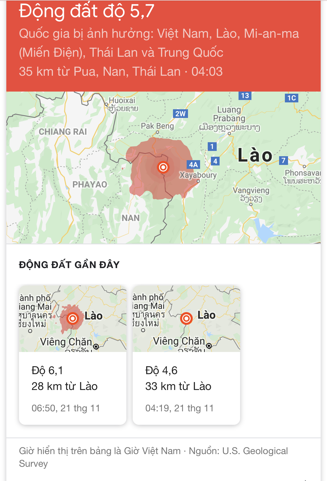 Động đất Hà Nội