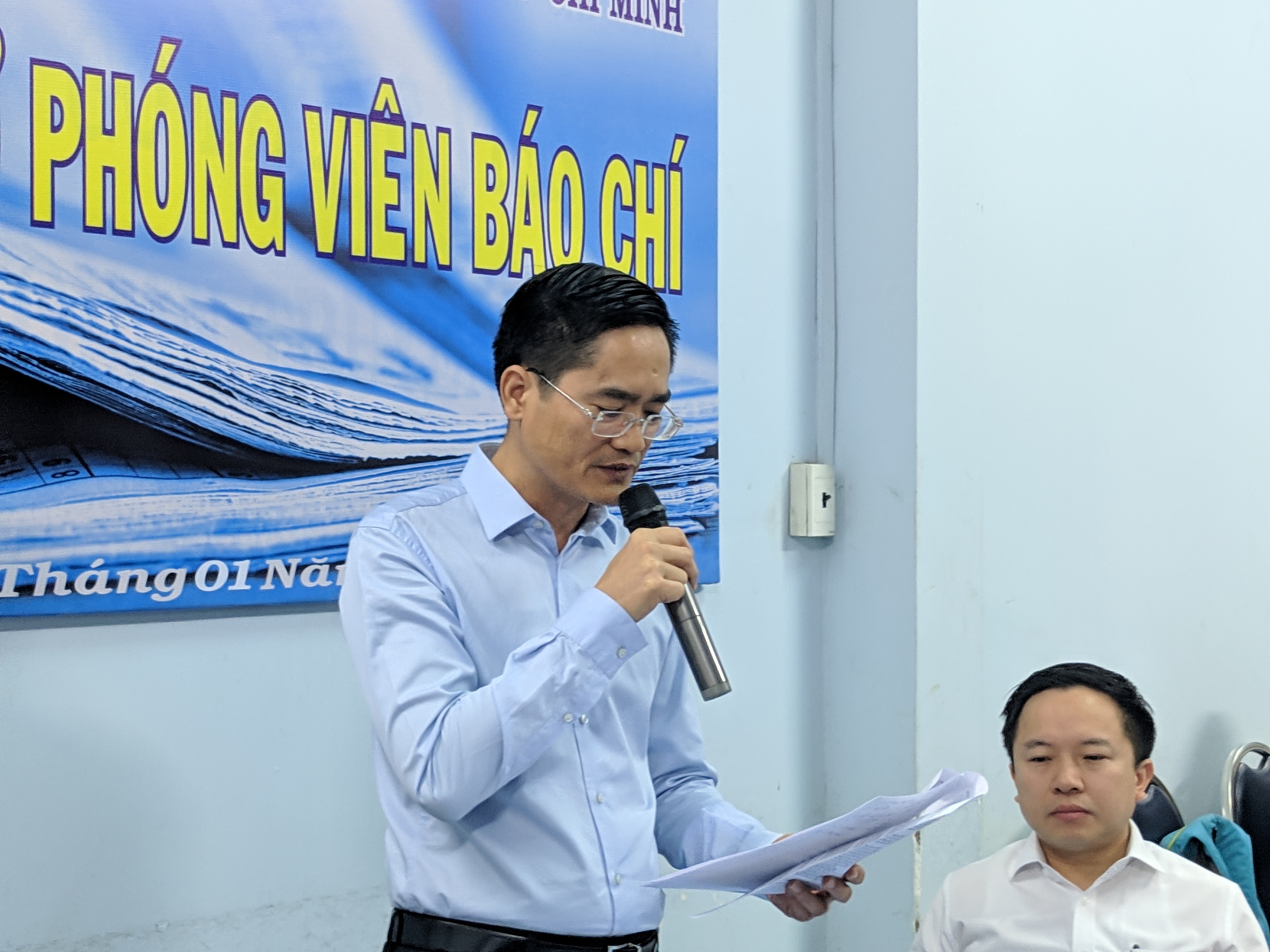 Ông Trần Quang Lâm - giám đốc Sở GTVT TPHCM chia sẻ tại buổi cafe báo chí tháng 1/2020 