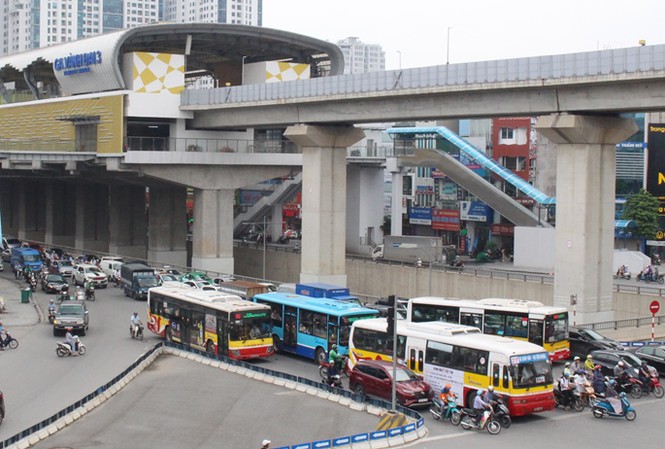 Đường Nguyễn Trãi – Hà Đông một trong những tuyến sẽ được tổ chức làn đường ưu tiên cho xe buýt