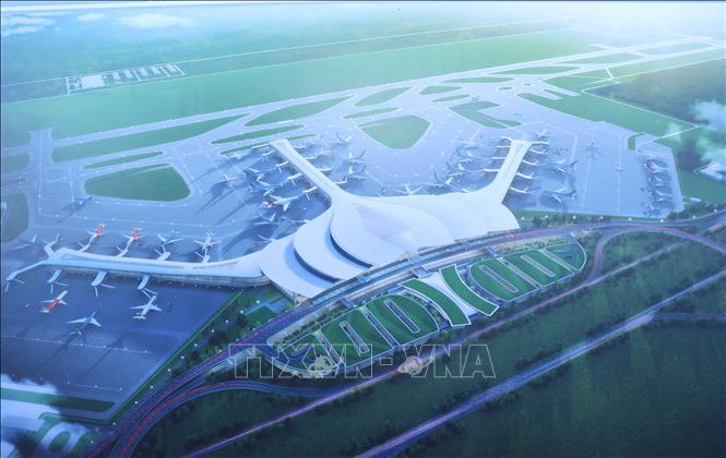 Sơ đồ Dự án đầu tư xây dựng Cảng hàng không quốc tế Long Thành giai đoạn 1. Ảnh minh họa: Thống Nhất/TTXVN