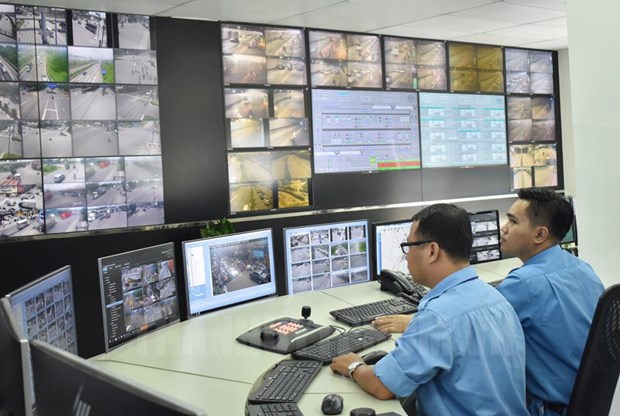 Hệ thống camera giám sát tại Trung tâm Quản lý Đường hầm sông Sài Gòn (Nguồn: hcmcpv.org.vn)