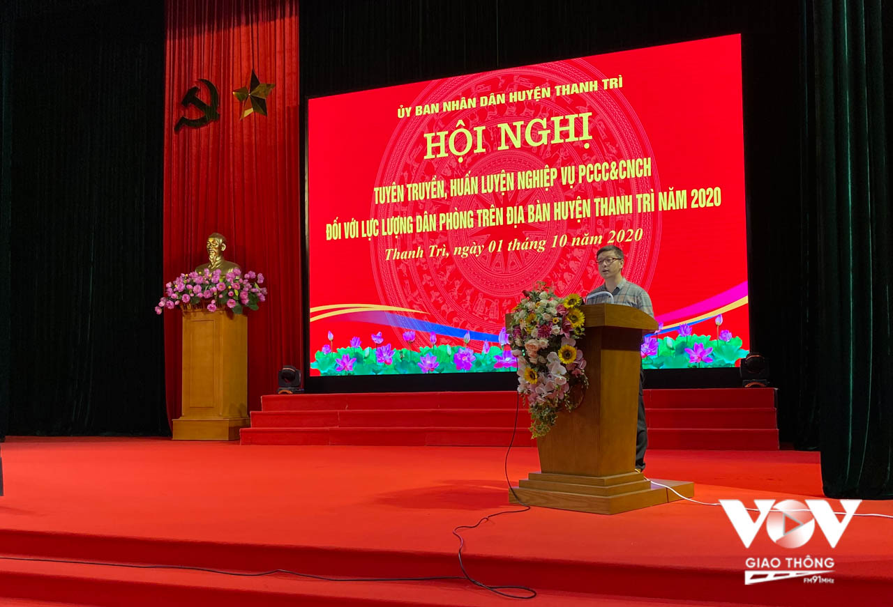 Theo đồng chí Nguyễn Văn Hưng - Ủy viên thường vụ, Phó chủ tịch UBND huyện Thanh Trì, Hà Nội, nội dung tập huấn phải phù hợp, sát với thực tiễn và thực trạng công tác PCCC&CNCH trên địa bàn huyện