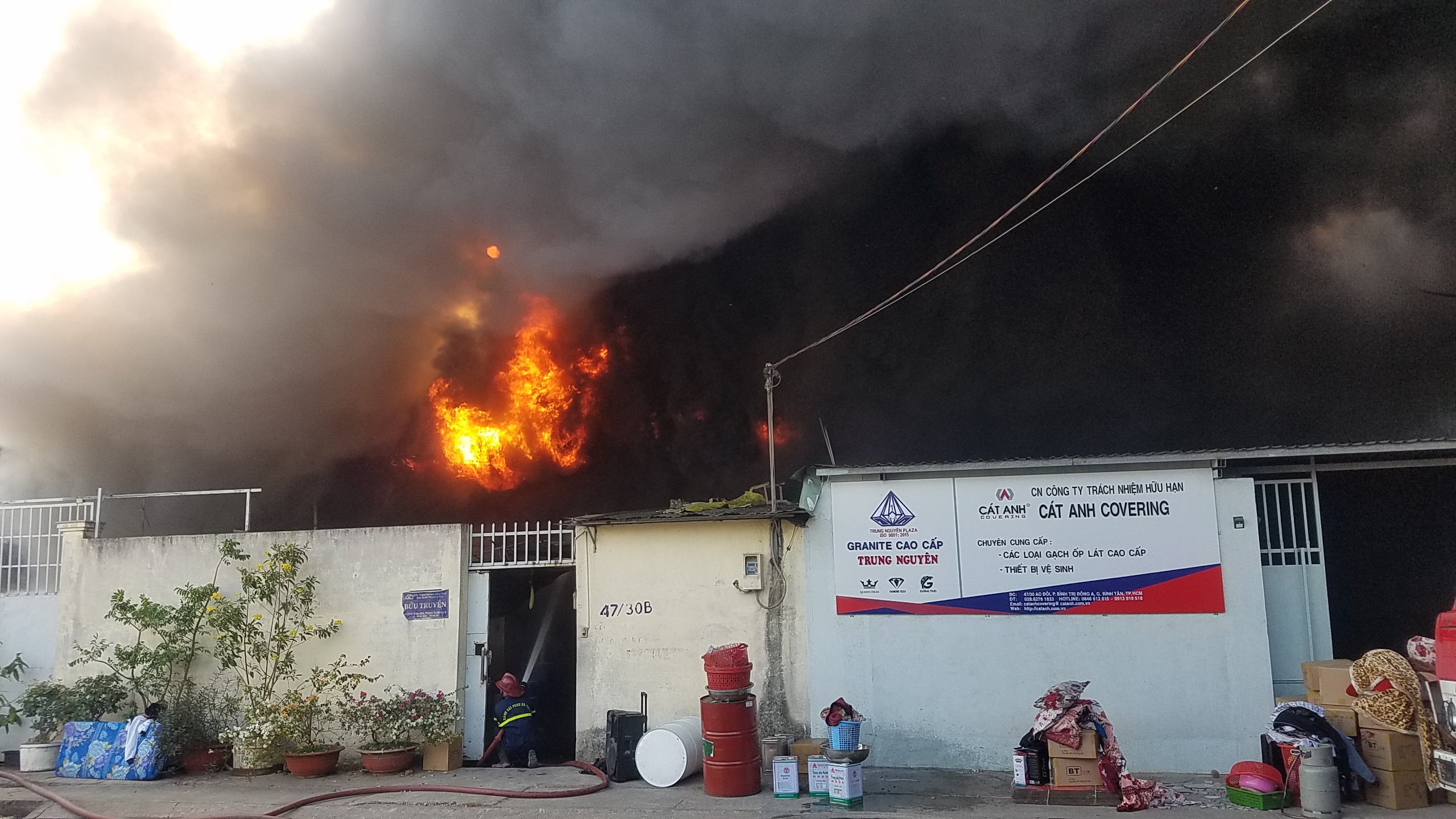 Tp.HCM: Đang cháy lớn tại quận Bình Tân