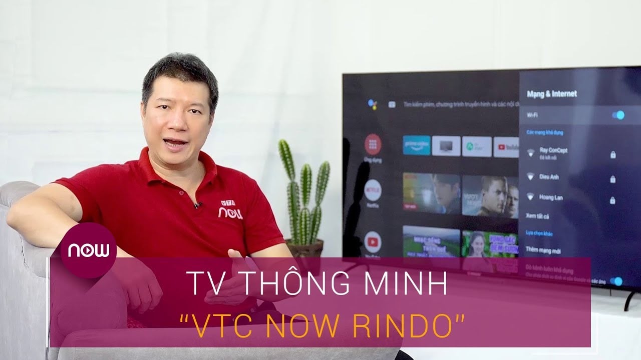 (Theo BLV Quang Huy: ”Ngoài những côn nghệ nổi bật mà TV VTC Now Rindo được trang bị như âm thanh vòm lập thể, chất lượng 4K thì nội dung cũng là tính năng nổi bật của chiếc tivi này.”)