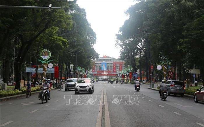 Đường Lê Duẩn, quận 1, Thành phố Hồ Chí Minh. Ảnh: TTXVN