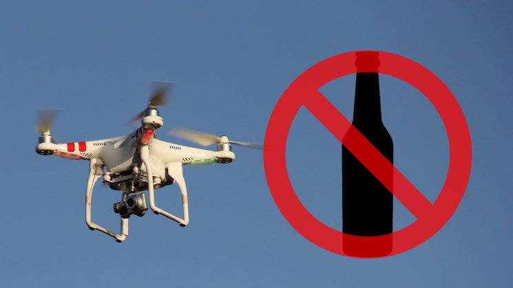 Nhật Bản nghiêm cấm sử dụng drone sau khi uống rượu bia