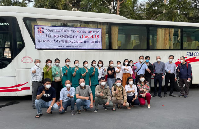 Các y bác sĩ, nhân viên y tế TP.HCM chi viện cho Bạc Liêu chống dịch