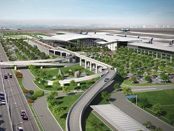 Phối cảnh dự kiến sân bay Long Thành. Ảnh: TTXVN