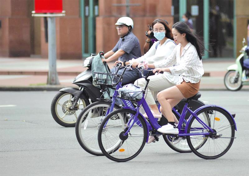 Xe đạp công cộng đang được thí điểm tại TP Hồ Chí Minh.