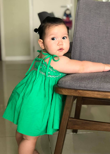 Bé Myla mang hai dòng máu Anh - Việt, chào đời vào tháng 6/2018.