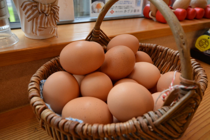 Một quả trứng gà Teru có giá bằng 20 quả trứng bình thường. Ảnh: Ameblo.