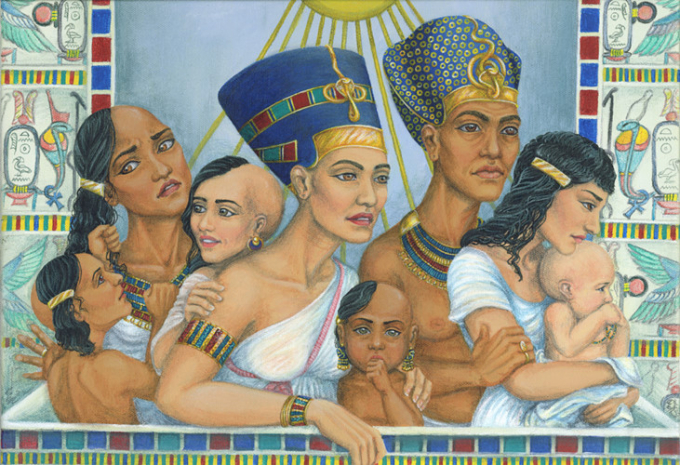 Ngay cả khi còn nhỏ cho đến khi trưởng thành, kiểu đầu cạo trở thành lựa chọn hàng đầu của nhiều người Ai Cập cổ đại.