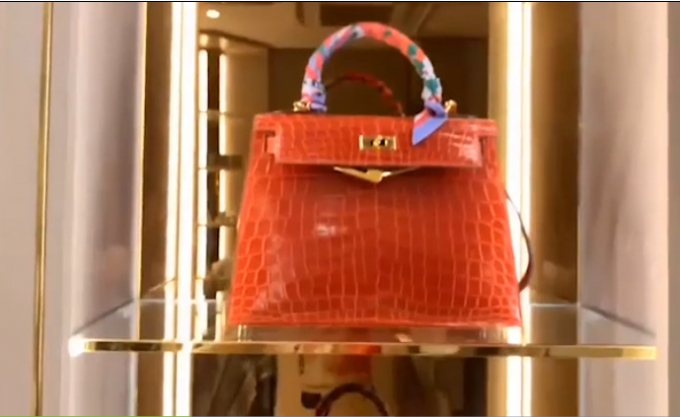 Đáng chú ý, trong biệt thự của Hoa hậu Thu Hoài còn có một kho đồ hiệu đắt giá được trưng bày như một quầy hàng lớn gồm: giày dép, quần áo, túi xách, nước hoa, đồng hồ...