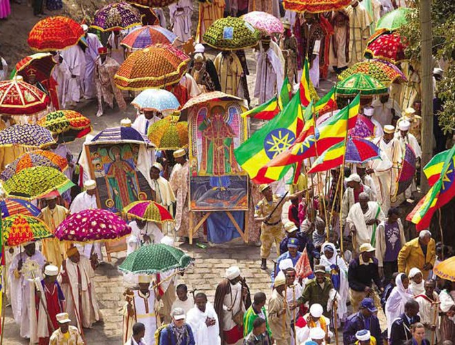 Ethiopia là đất nước của những lễ hội sôi động, nhiều màu sắc. Lễ hội lớn nhất được tổ chức từ ngày 18-1 đến ngày 20-1 mang tên Timkat, là lễ hội lớn nhất tại đất nước này, nhằm tưởng nhớ lễ rửa tội của chúa Giesu ở dòng sông Jordan