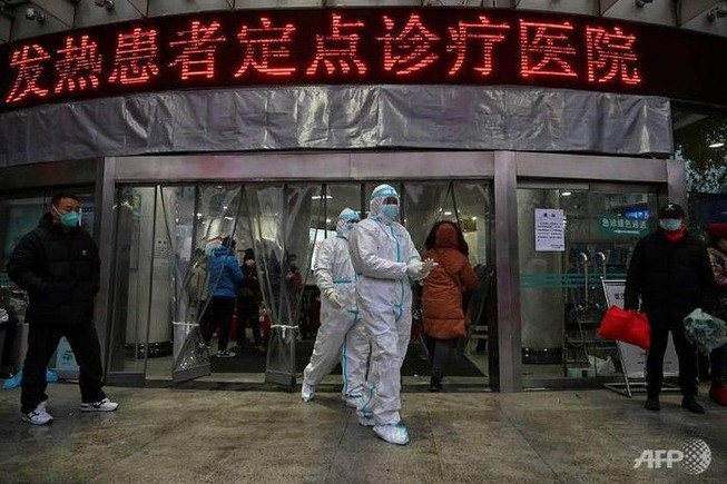 Một bệnh viện tại Vũ Hán, Trung Quốc. Ảnh: AFP
